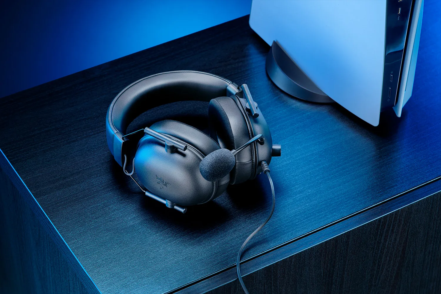Razer BlackShark V2 X PlayStation授權 頭戴有線電競耳機