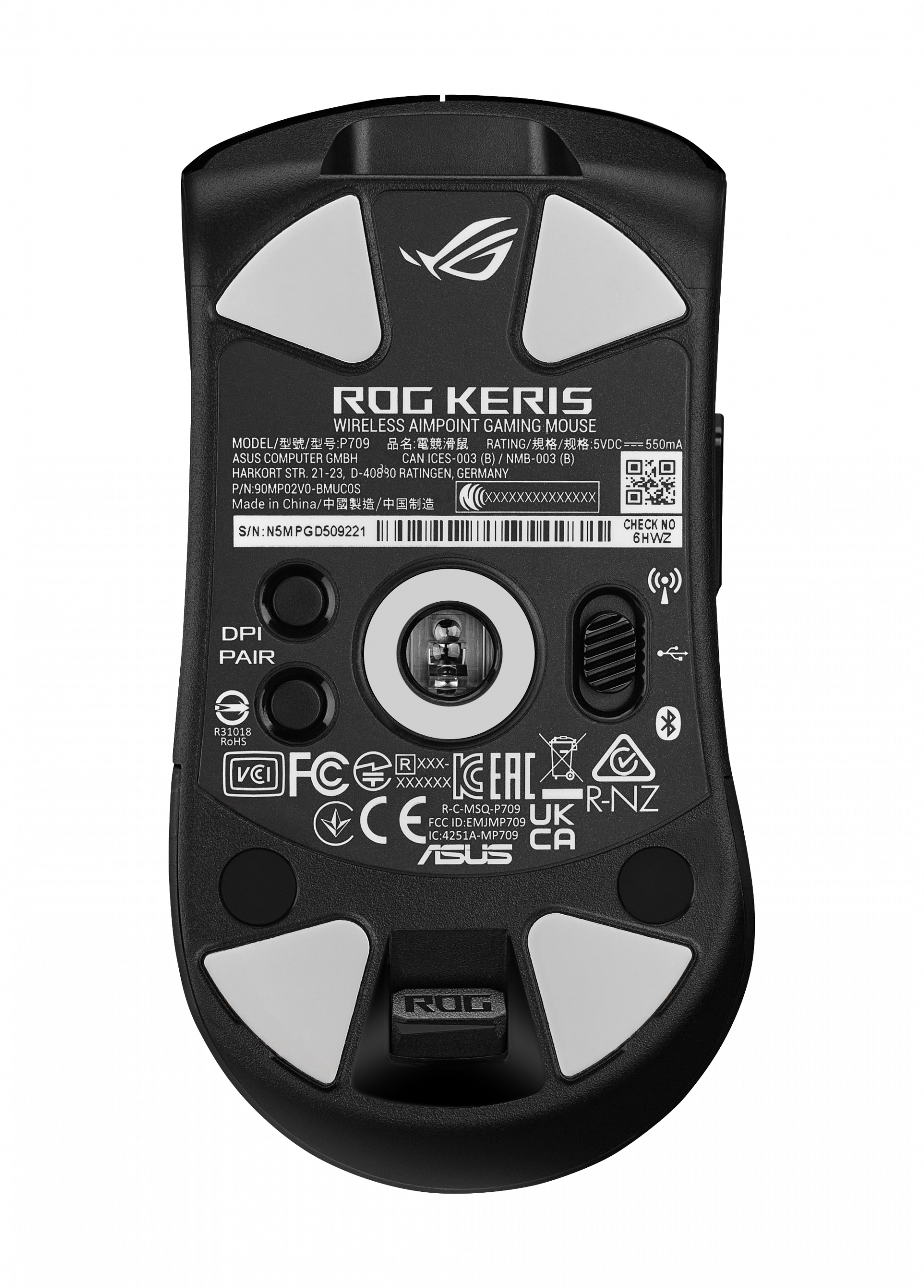 華碩ROG-KERIS-WL-AP三模電競滑鼠