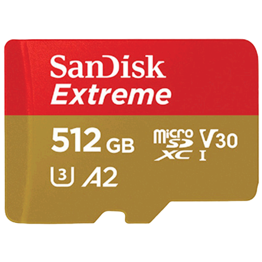 SanDisk Extreme U3V30A2 microSDXC 512G記憶卡